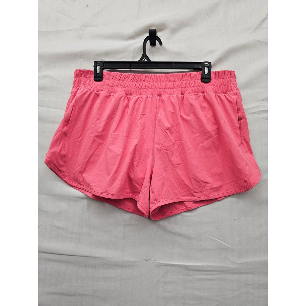 Member's Mark Womens Active Shorts Pink Polyester Blend Workout Size XXL‎